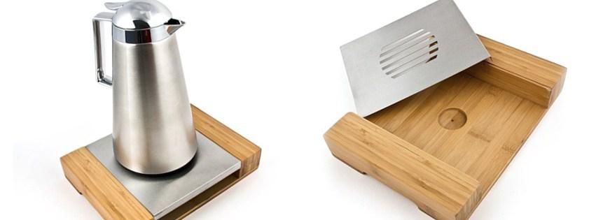 Calentador de vela para cafeteras