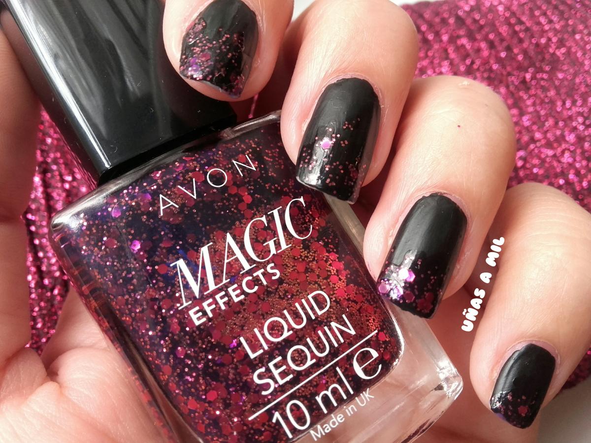 uñas_a_mil_diseño_decoracion_uñas_nail_art_matte_glitter_negro_fucsia_boda_fiesta_evento_esmalte_avon_effects_fucsia_purpurina (3)