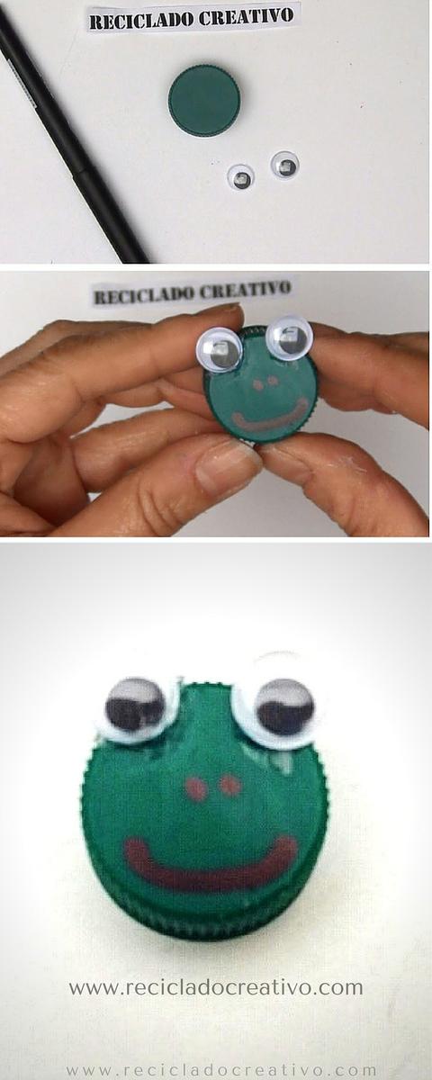 RANA. Manualidad de reciclaje para niños