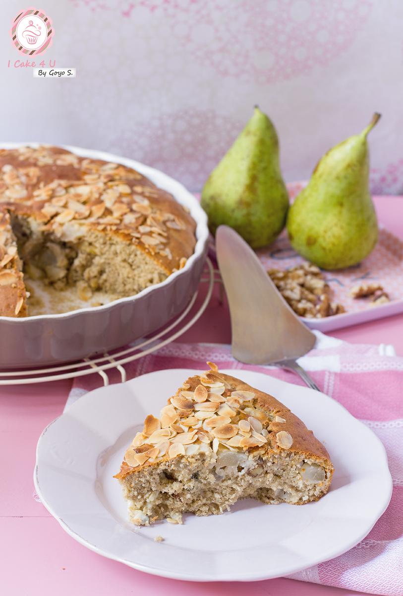Pastel de Avena con Pera y Gorgonzola