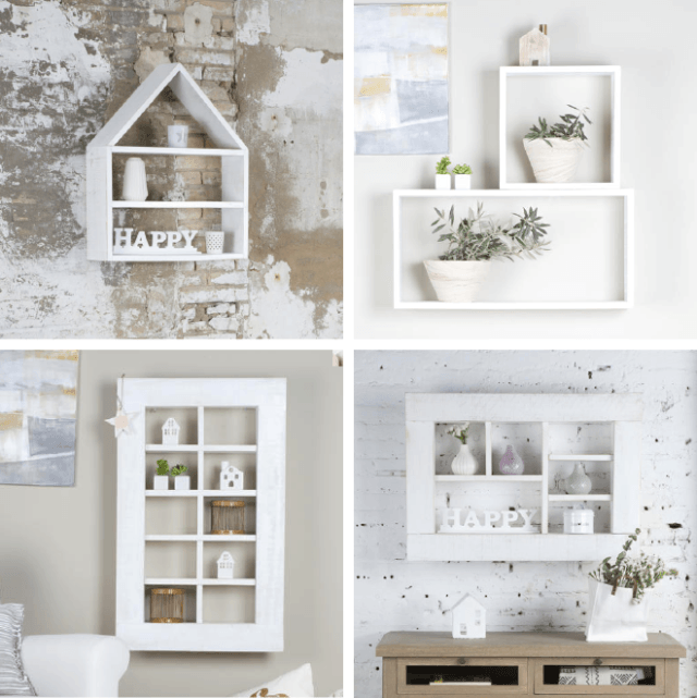 Muebles de estilo nórdico ESTANTES-Y-CUBOS