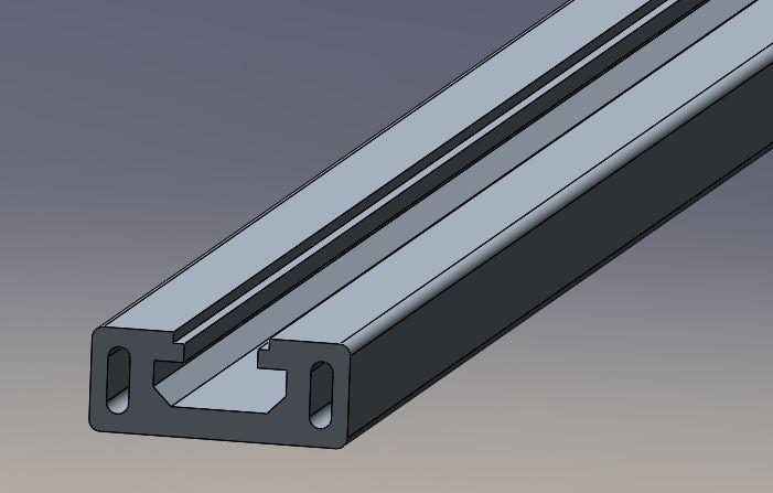 Perfil de aluminio para la bancada