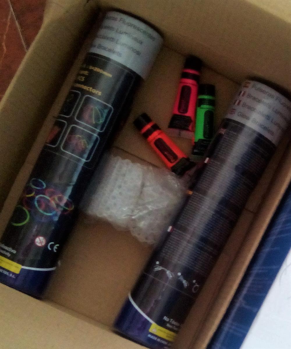 paquete pulseras luminosas