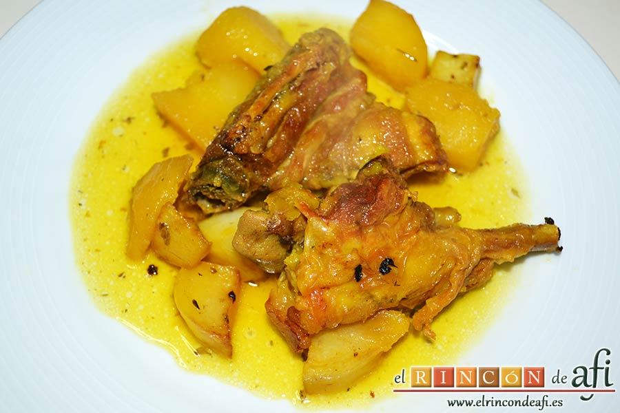 Cabrito estilo Afi, sugerencia de presentación