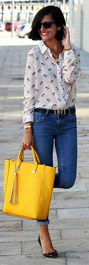 outfit bolso amarillo yellow bag 2 www.decharcoencharco.com