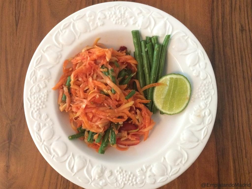 Som Tum: ensalada de papaya verde