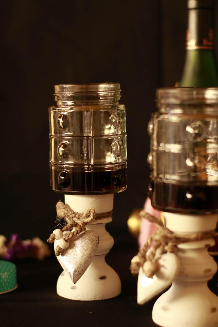 Copas con botes de cristal DIY 22