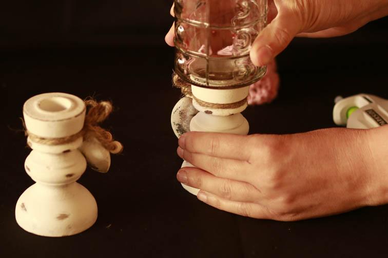 Copas con botes de cristal DIY 9