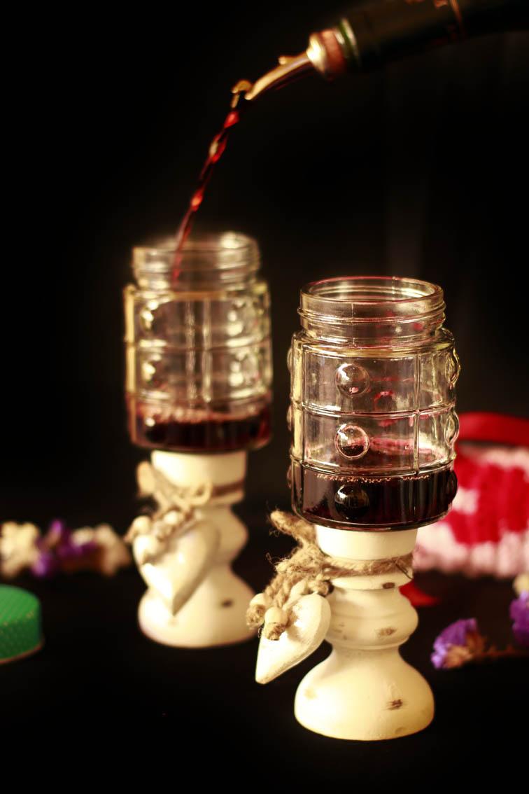 Copas con botes de cristal DIY 16