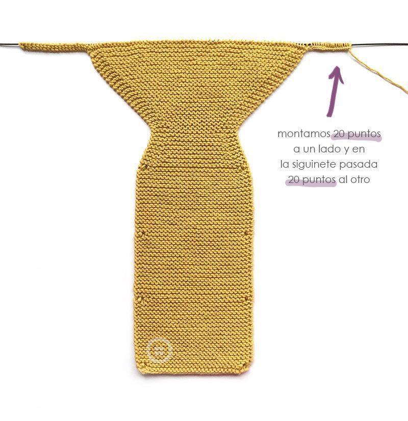 Como hacer un pelele a dos agujas de bebé tejido a punto musgo -Tutorial DIY paso a paso y patrón gratis 