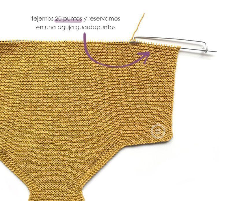 Como hacer un pelele a dos agujas de bebé tejido a punto musgo -Tutorial DIY paso a paso y patrón gratis 