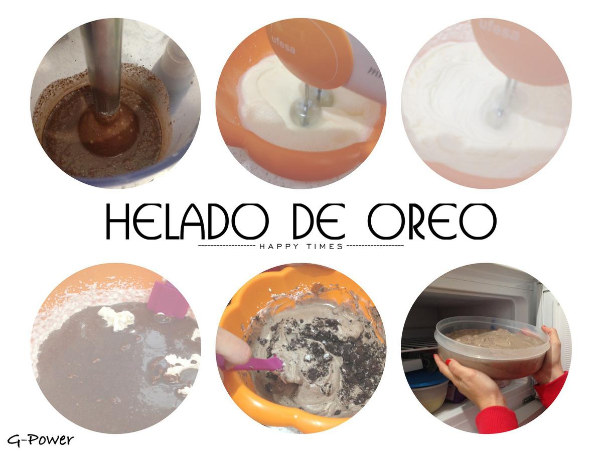 Helado de Oreo casero