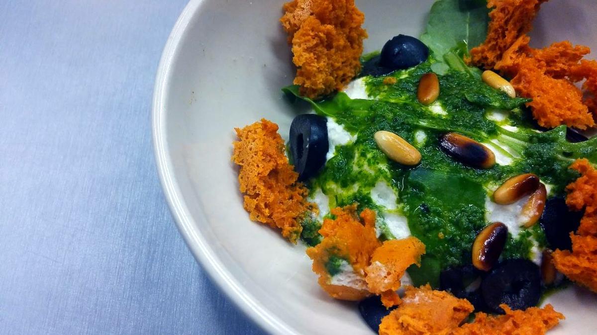 Deconstrucción ensalada caprese