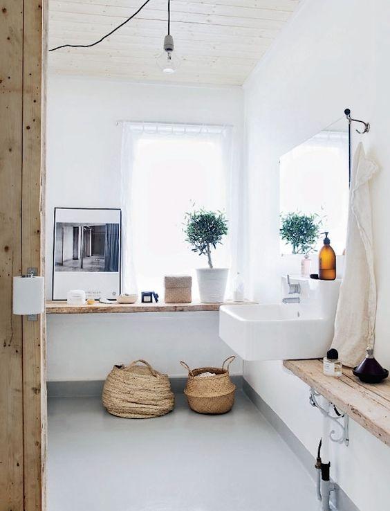 ideas para decorar baños - tres studio - maderas naturales