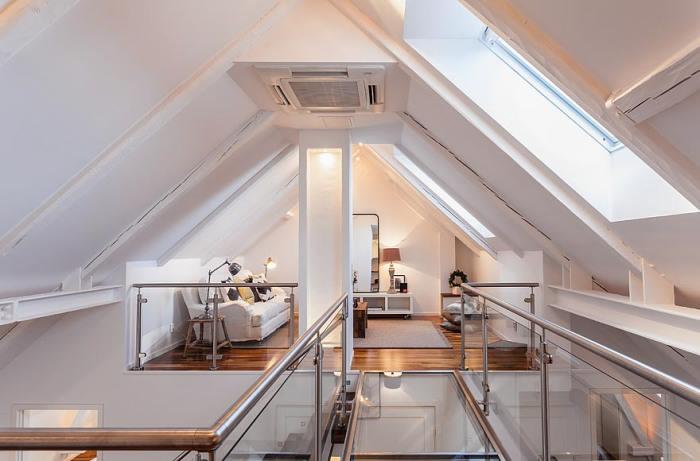 atico cubierta inclinada