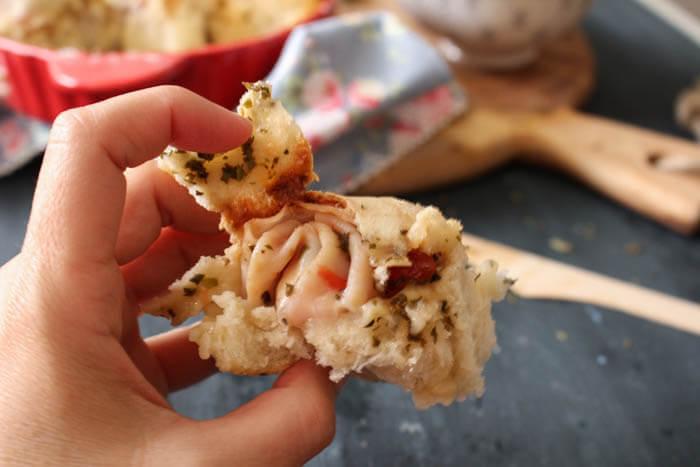 Bolitas de pizza rellenas