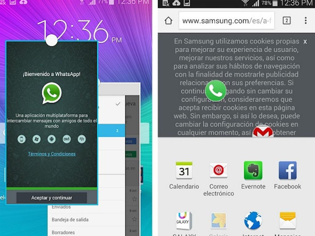 Galaxy S7 funciones doble pantalla