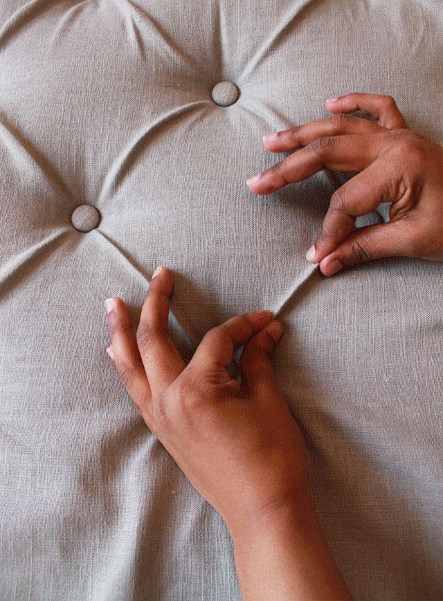 como hacer cabeceros de cama hacer pliegues