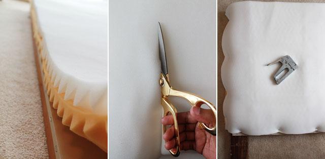 como hacer cabeceros de cama colocar espuma