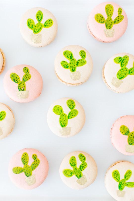 Fiesta de cactus macarons