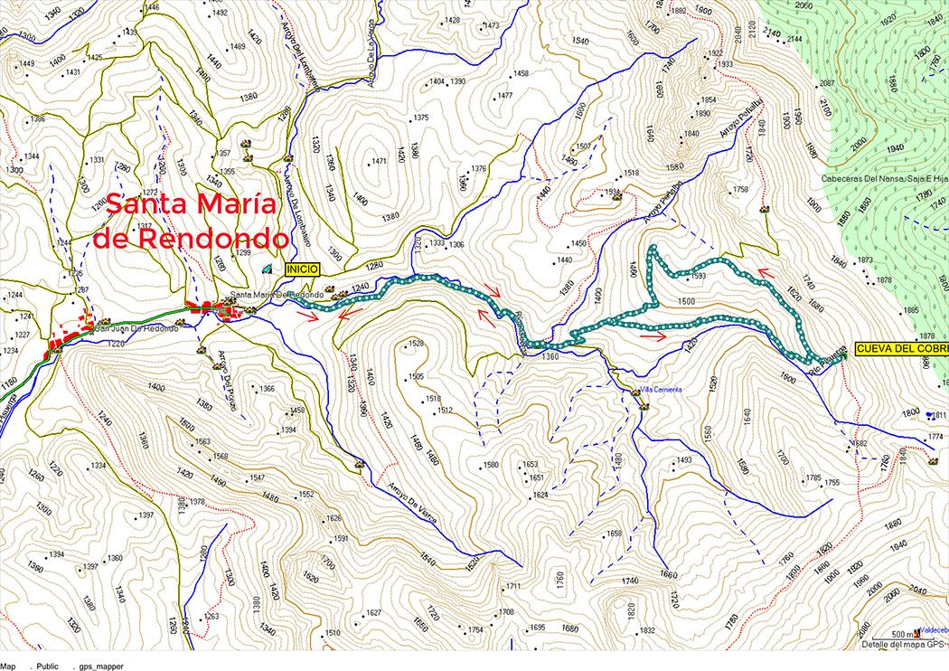 Croquis del paseo a cueva del cobre. Montaña Palentina.