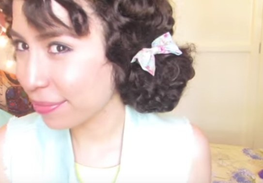 Chongo para cabello rizado