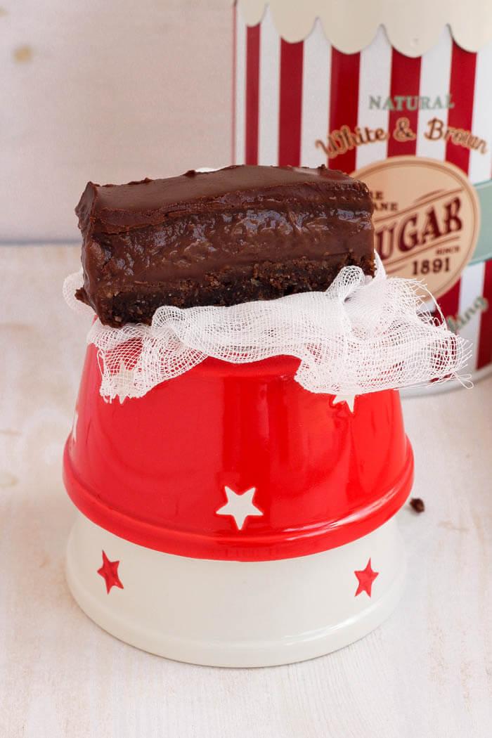 Chocolate Nanaimo bars receta