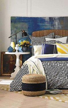 cabecero pintado a mano