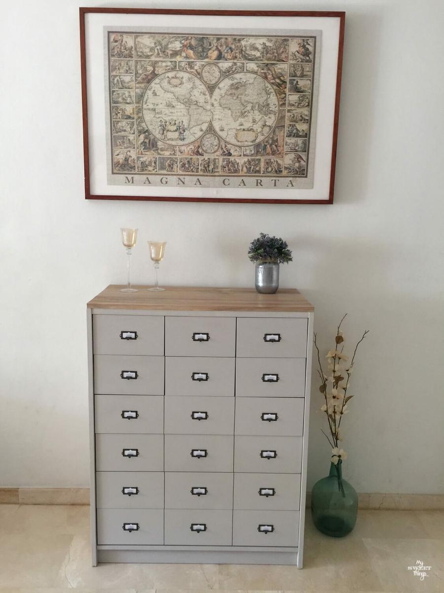 How to turn an old dresser into a faux card catalog the easy and cheap way