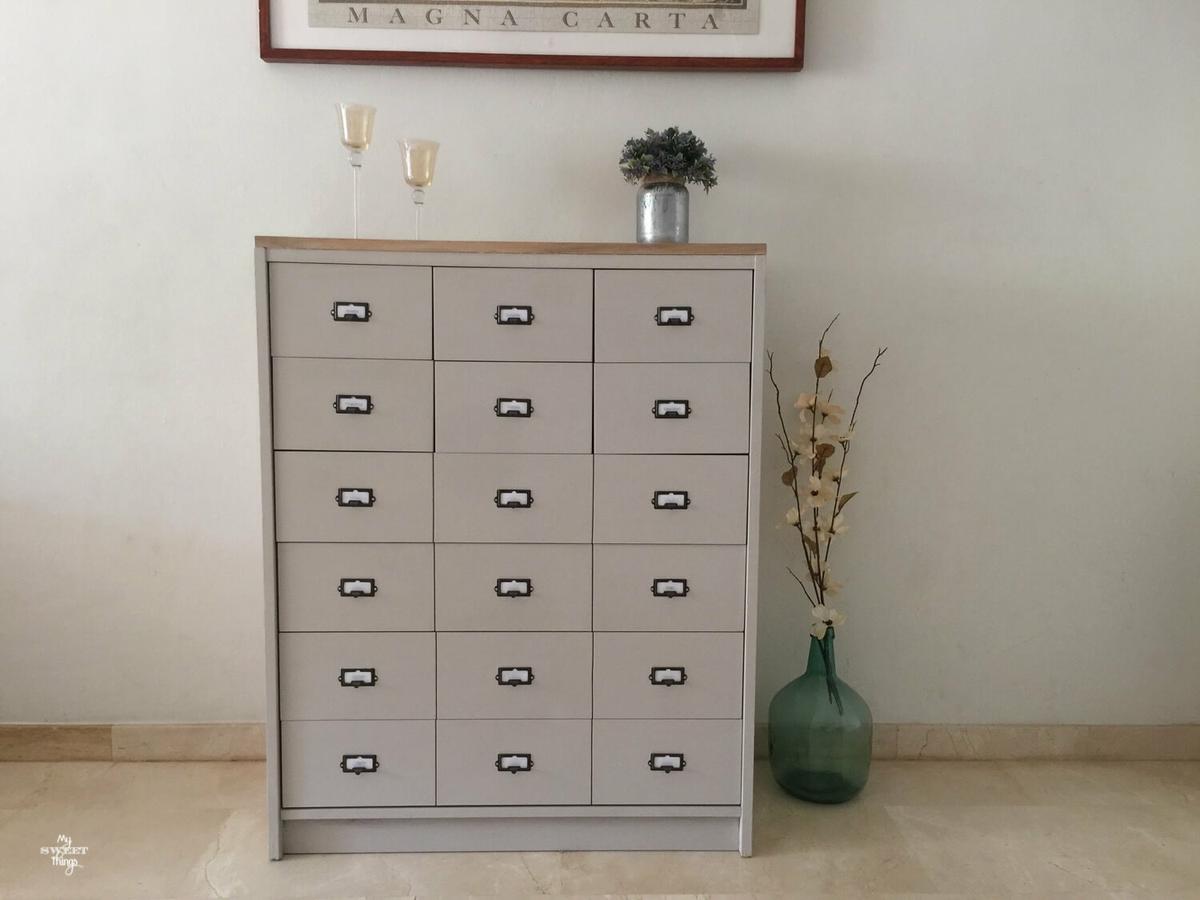 How to turn an old dresser into a faux card catalog the easy and cheap way