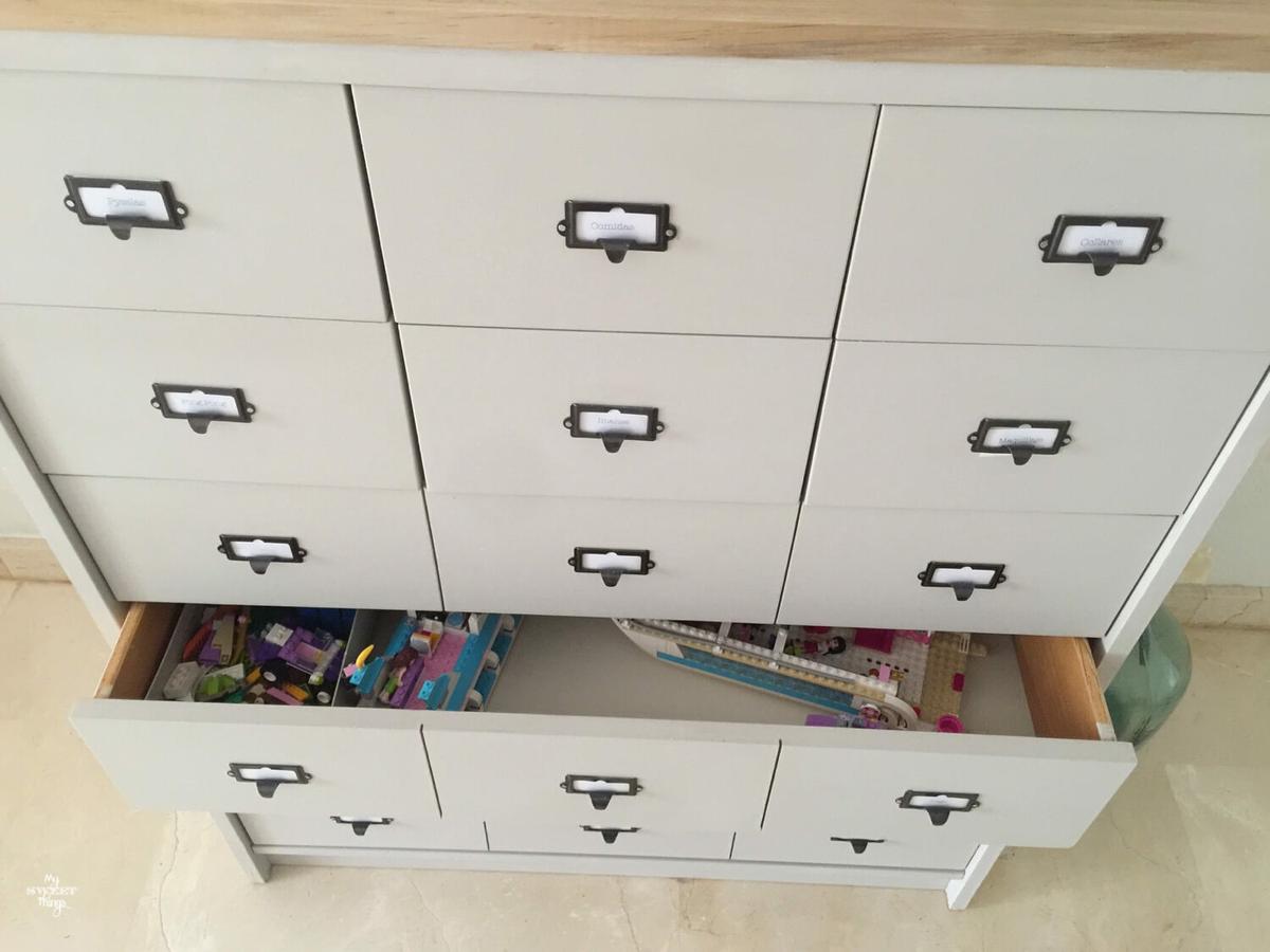 How to turn an old dresser into a faux card catalog the easy and cheap way