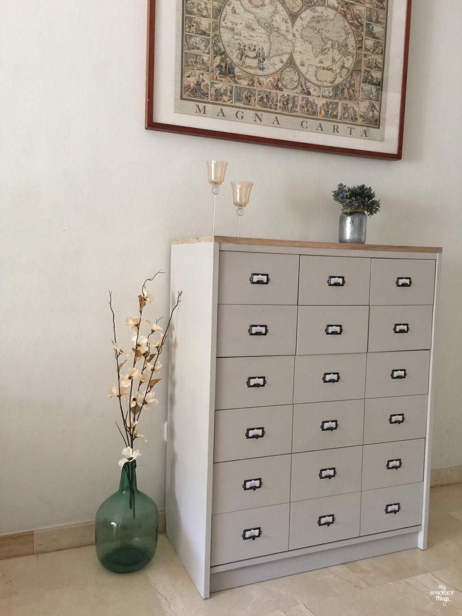 How to turn an old dresser into a faux card catalog the easy and cheap way