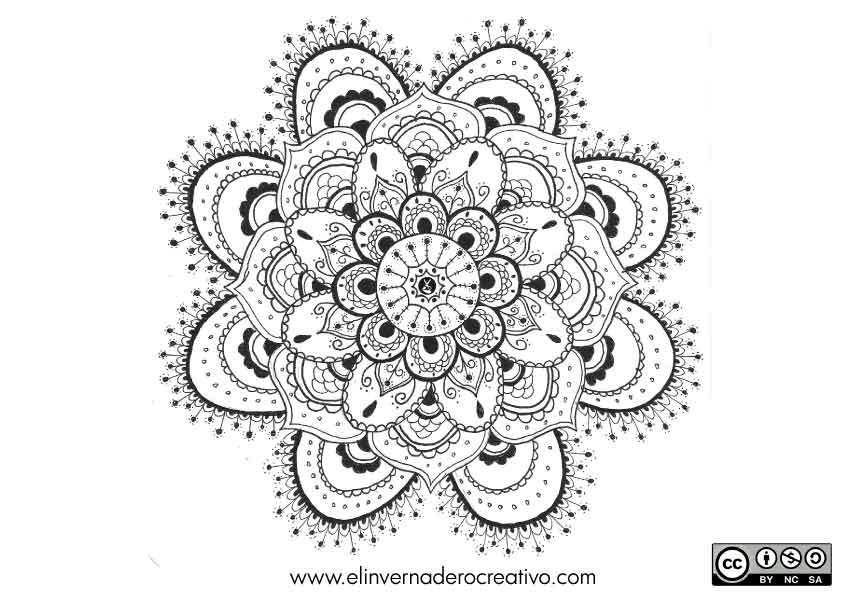 Mandala para colorear