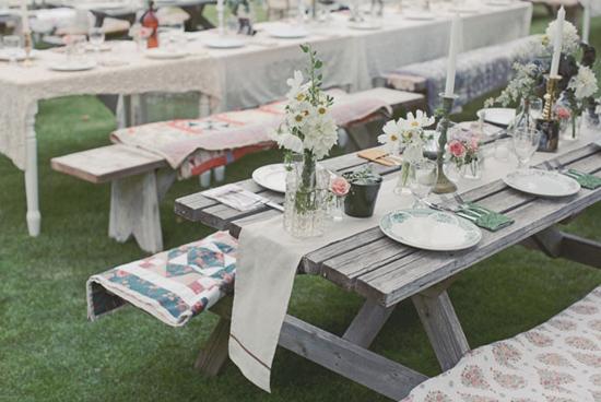 mesas mezcladas boda