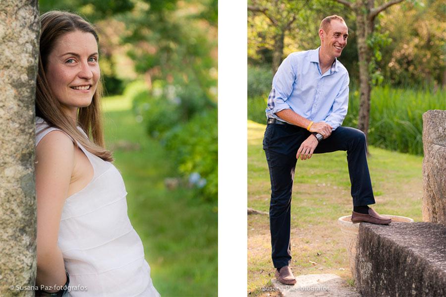 Fotos previas a la boda de Mariana y Marcos. En Pazo de Tambre, Sierra de Outes, muy cerca de Santiago de Compostela.