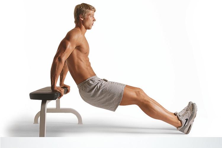 entrenamiento funcional fondos triceps