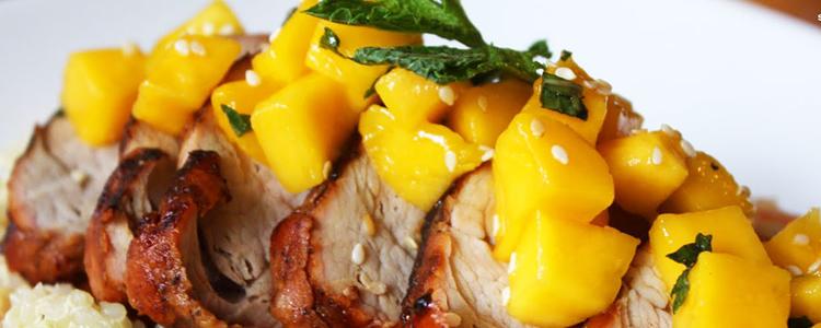 cenas ligeras lomo de cerdo con piña