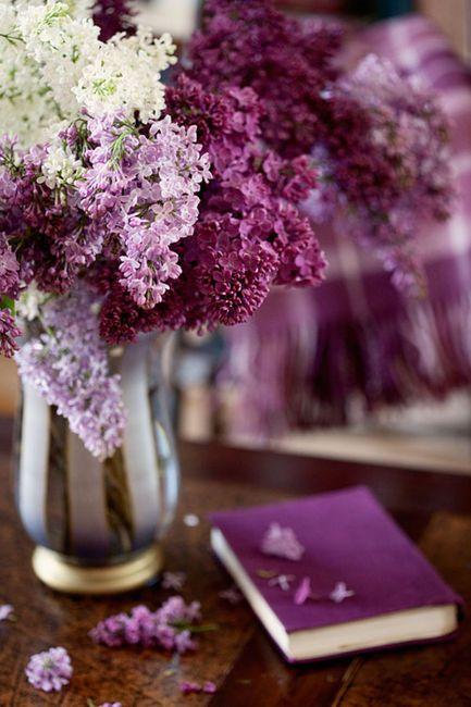 decoración púrpura Feng Shui 