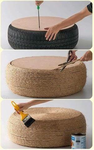 DIY con ruedas de coche