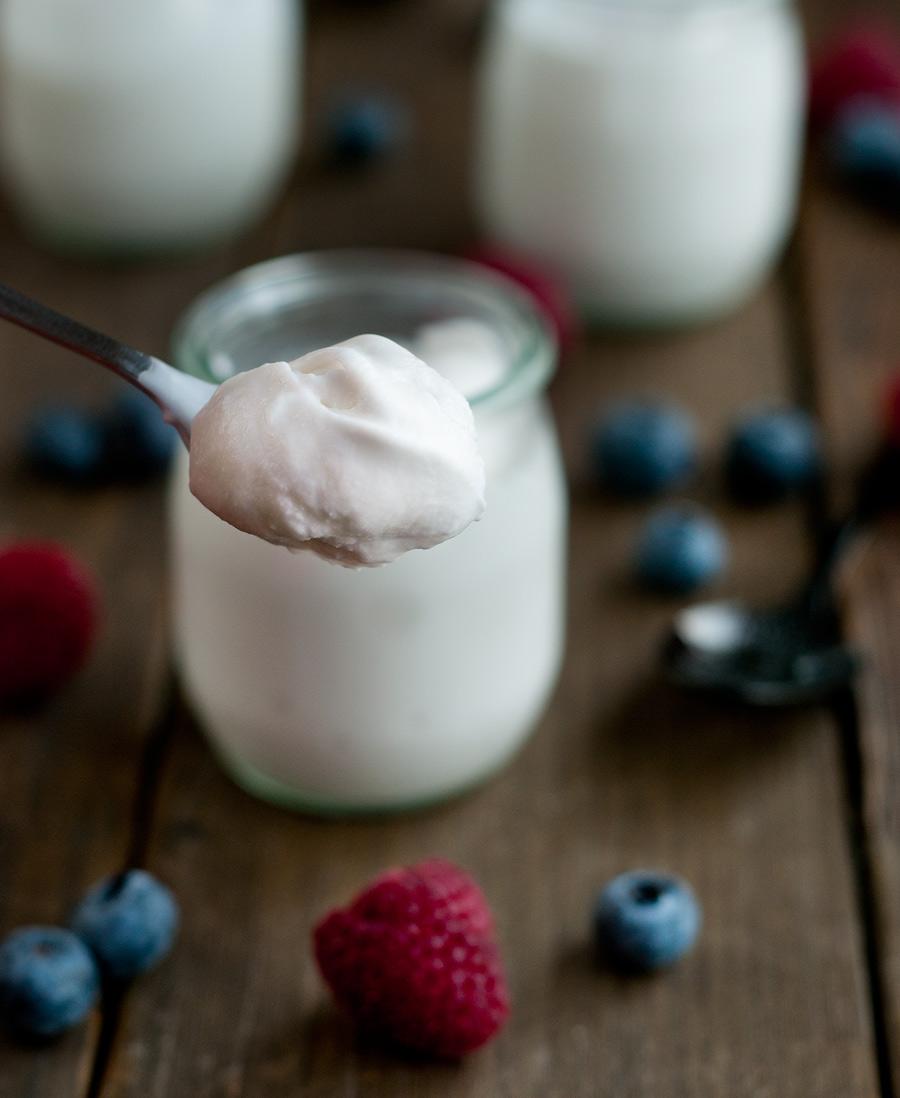 Yogur de coco, sin lácteos