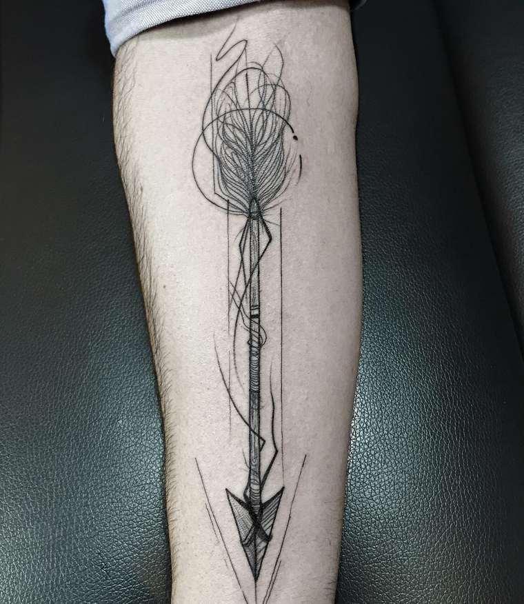 Frank Carrilho Sketch Tattoos flechas