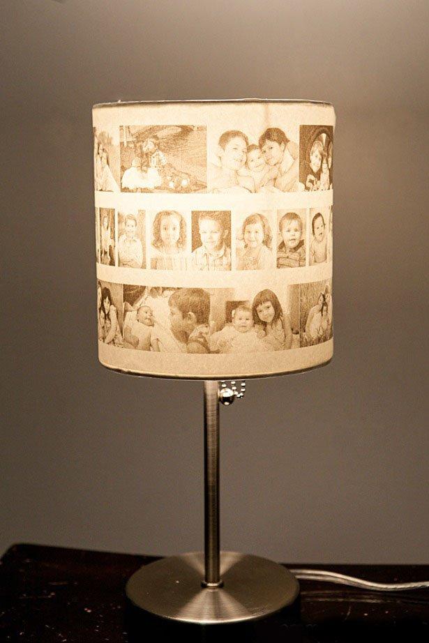 pantallas de lamparas DIY lampara fotos mummy moments