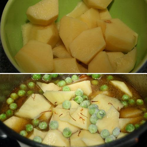 agregar-patatas,-guisantes-y-azafran