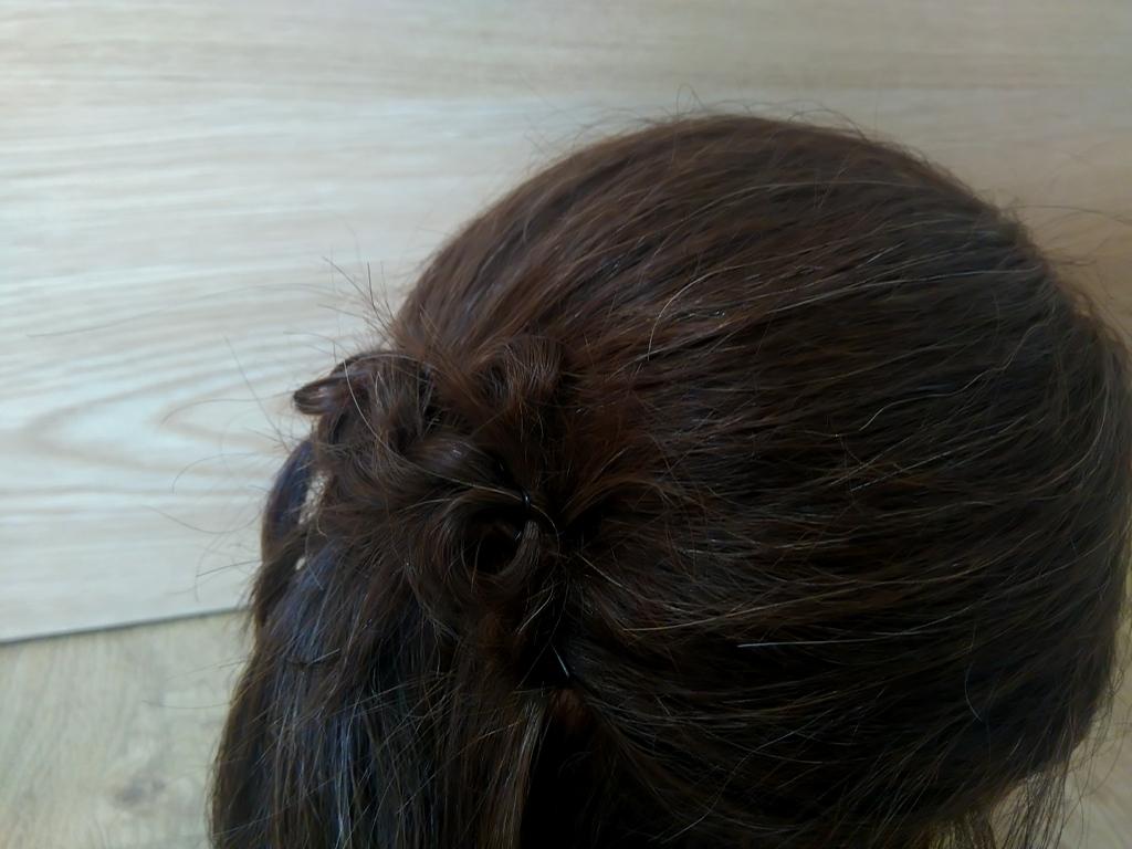 Semi recogido con Termix Teacher Leo mio