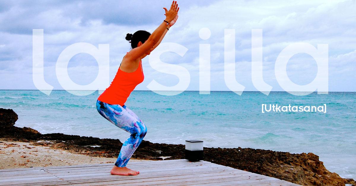 Postura Utkatasana paso a paso