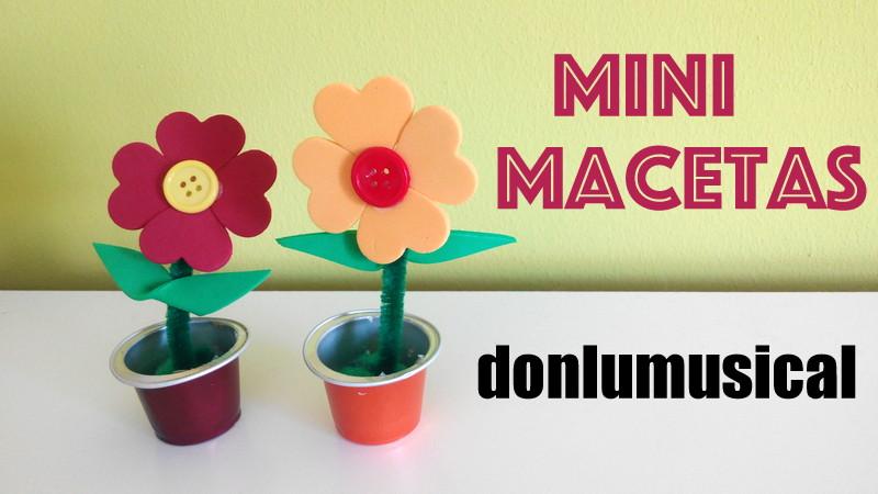 macetas flores de goma eva manualidades faciles