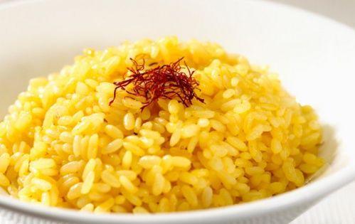 risotto con azafran