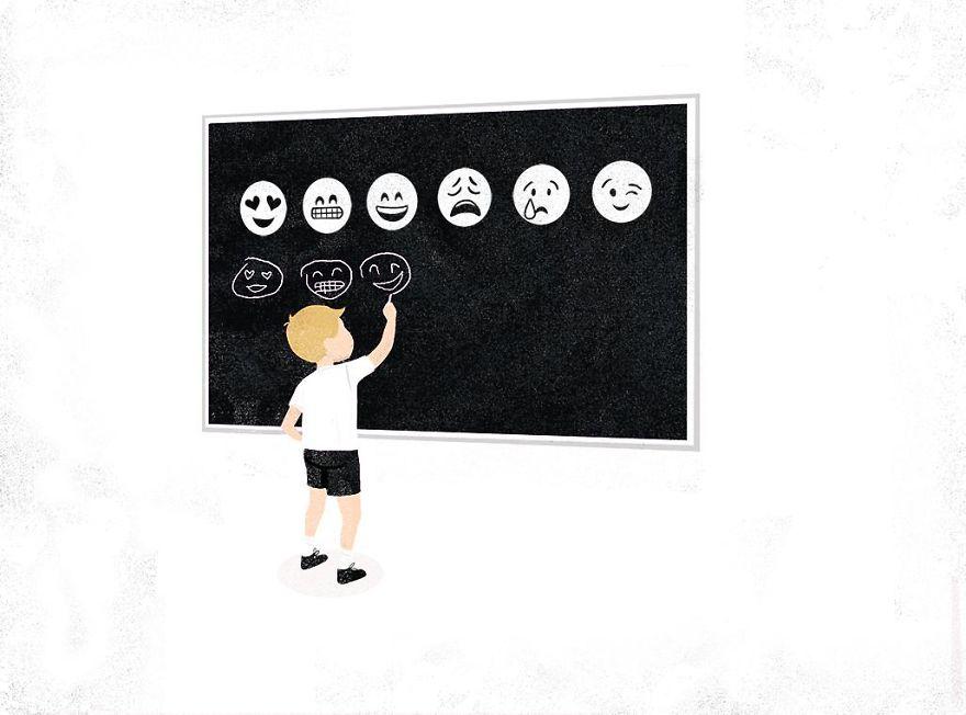 Vida moderna en la ilustración