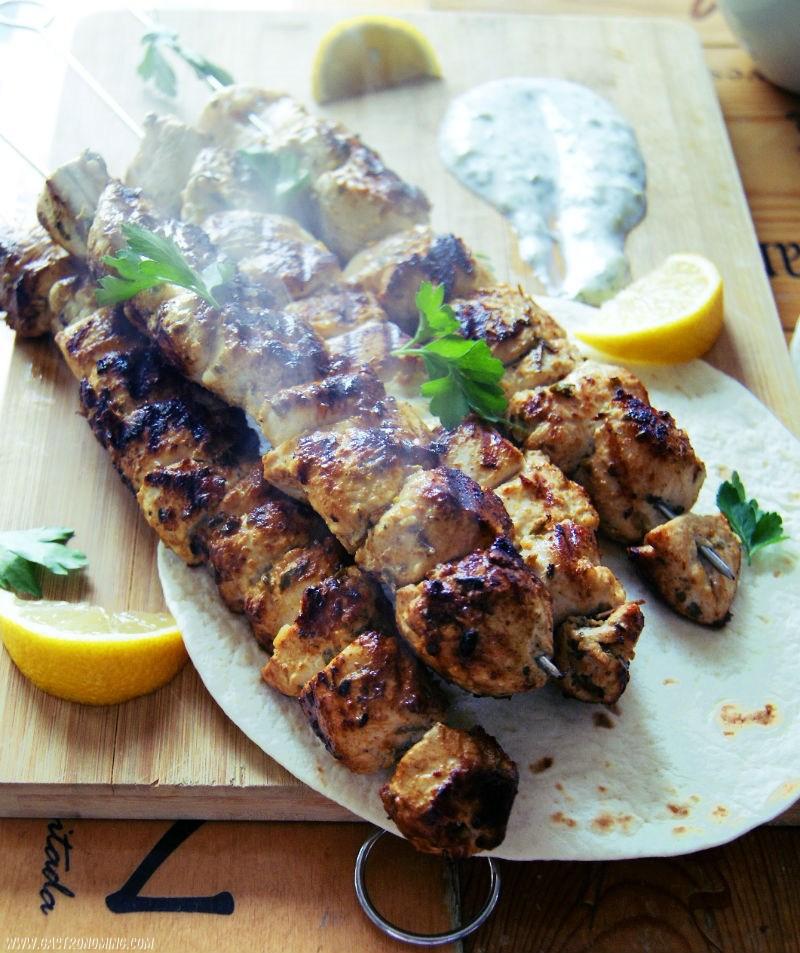 Souvlaki de pollo