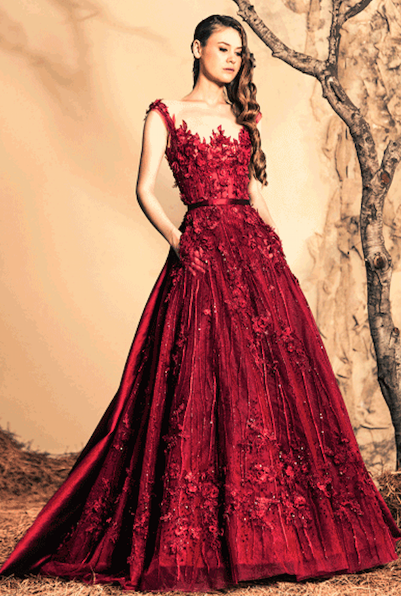 vestido de fiesta rojo